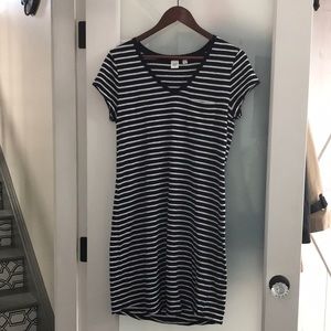 Gap tshirt dress blue and white stripe size S